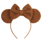 New Christmas Velvet Mouse Ear Headband Cute Ear Headband Halloween Birthday Girl Cosplay Costume Party Decoration Headband