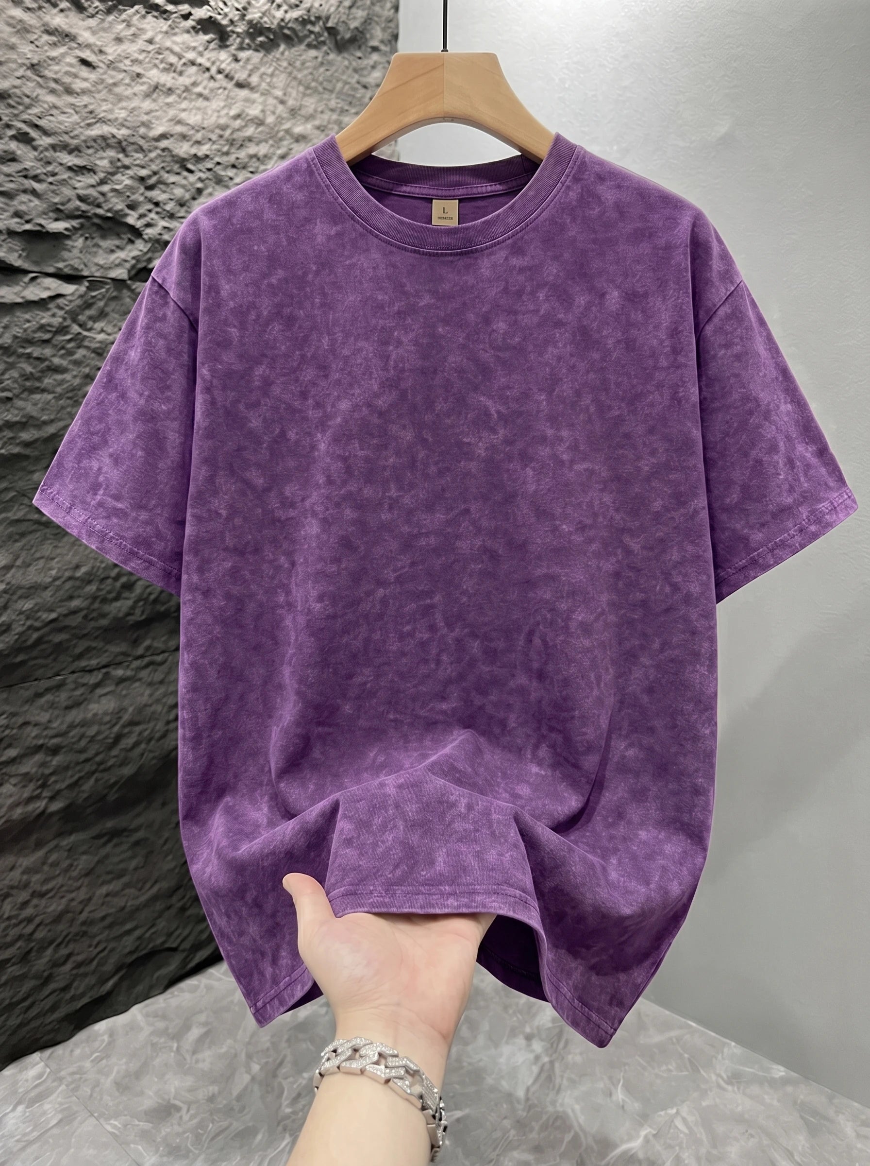 Men's Vintage Acid Washed Oversized T-Shirt – Unisex Streetwear Tee