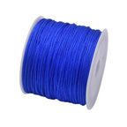 50Yds 0.8mm Crafts Nylon Cord For Jewelry Making Beading Braided Nylon Satin String for Bracelets Rattail Trim Chinese Knot