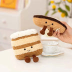Cute Dessert Series Plush Toy Stuffed Food Cake,Egg Tart,Waffle,Pancake,Macaron,éclair Soft Doll Home Decor Gift for Children
