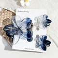 3Pcs/18Pcs Egg Flower Hair Clips Gradient Candy Color Flowers Suitable for Daily Backcombed Ponytail Shark Clip Hair Accessories