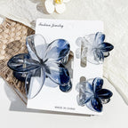 3Pcs/18Pcs Egg Flower Hair Clips Gradient Candy Color Flowers Suitable for Daily Backcombed Ponytail Shark Clip Hair Accessories