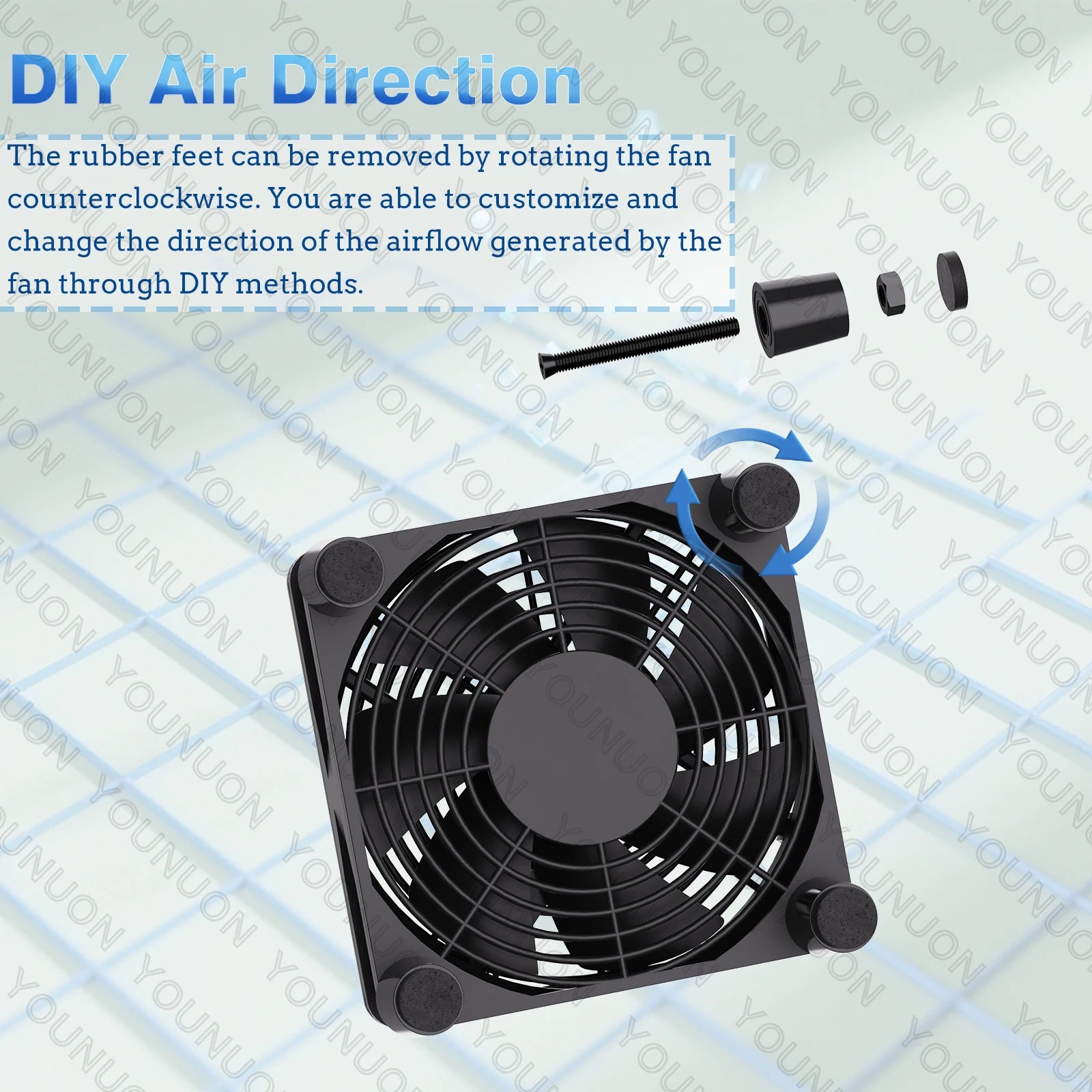 5V USB Router Fan 80mm 92mm 120mm 140mm DIY TV Box Ball/Sleeve Cooler & Protective Net Desktop Cooling Fan