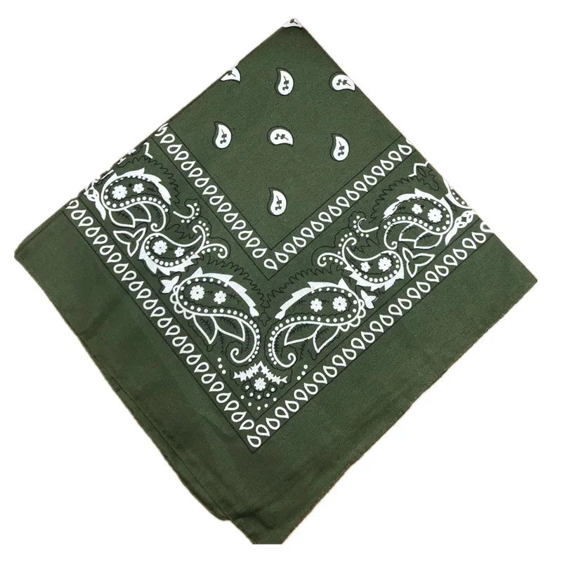 1/2/3/5PCs Unisex men women bandana hairband cowboy mens biker sports headwear wrist hairwrap single head wrap scarf