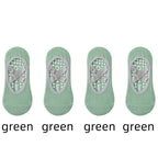 1/ 4Pair Professional Women Yoga Sock Silicone Anti-slip Ballet Pilates Socks Women Backless Breathable Bandage Yoga Sport Socks