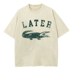 100% Cotton Tshirt Ocean Creatures Nature Short Sleeve Tops Tees Vintage Harajuku Fish T-Shirt Men Women Streetwear