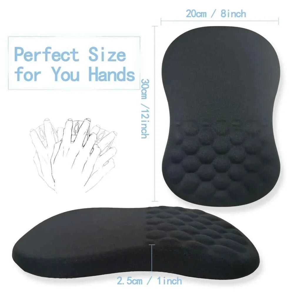 Ergonomic Wrist Support Mouse Pad Memory Foam Non-Slip Mat for PC & Laptop