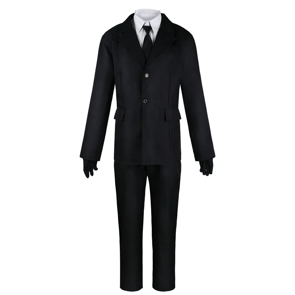 Homchee Trends COS Dazai Cosplay Costume Black Trench Jacket Dazai Outfits Uniform Halloween Kostum For Anime Comic Con