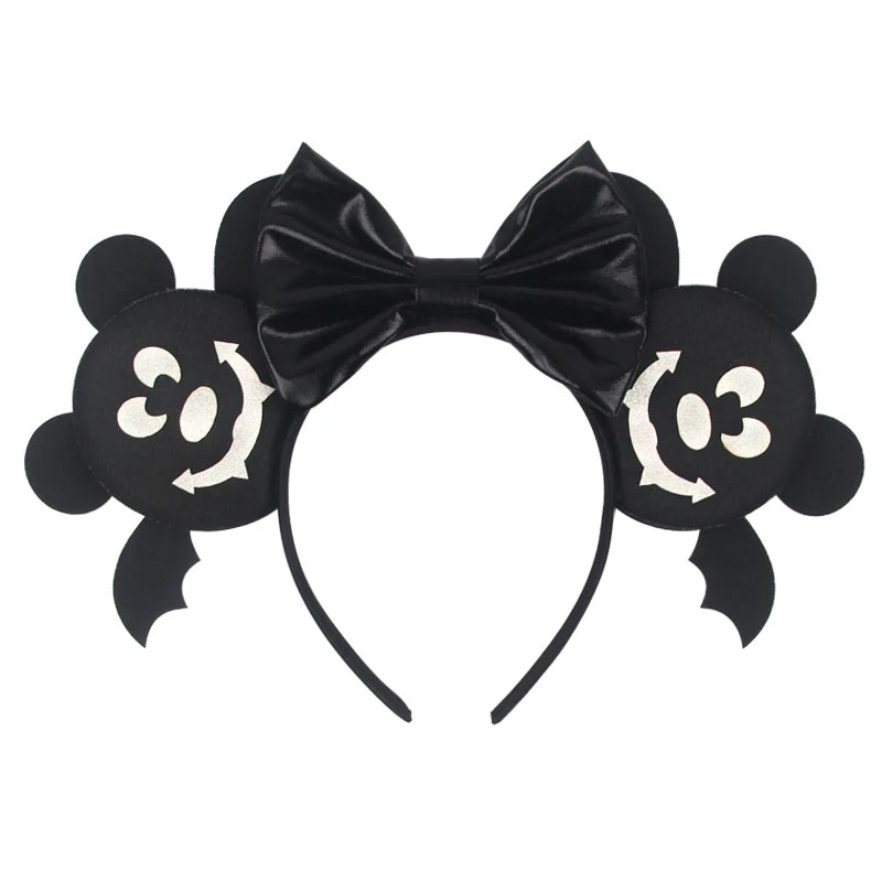 2026 Latest Halloween Cobweb Ears Headband Women Festival DIY Mouse Hairband Kids Party Villains Cosplay DIY Hair Accessories
