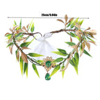 Halloween Costume Set Decoration Pixie Leaf Wreath Elegant Fairy Queen Costume Headbands with Elf Ears For Parties Cosplay
