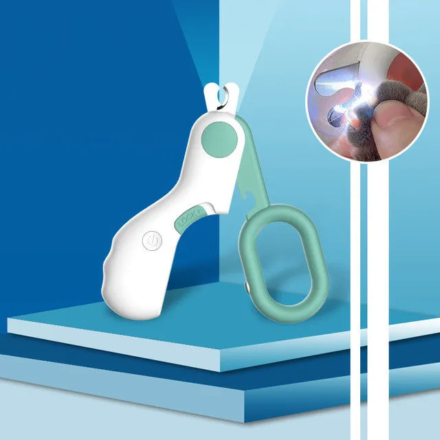 LED Pet Nail Clipper Claw Grooming Scissors for Cats Small Dogs - WTN Essentials 