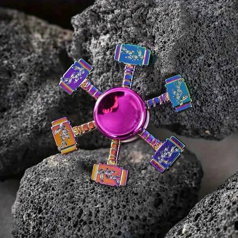 1 piece set colorful fidget spinner for adults zinc alloy stress relief toy office anxiety relief stress relief leisure gift