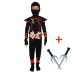 Boys Ninja Deluxe Costume with Kung Fu Toy Accessories