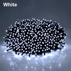 10/20/50/100m LED String Christmas Light With EU US Power Adapter Outdoor Waterproof Fairy Garland Lights Halloween Garden Decor