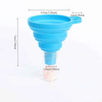 Car Engine Funnel Universal Silicone Liquid Funnel Washer Fluid Change Foldable Portable Auto Engine Oil Petrol Change Funnels