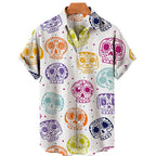Men's Designer Hawaii Shirts Short Sleeve Collar Top Fashion Streetwear 3d Printed XS-5XL Hiphop Casual Vintage Clothing