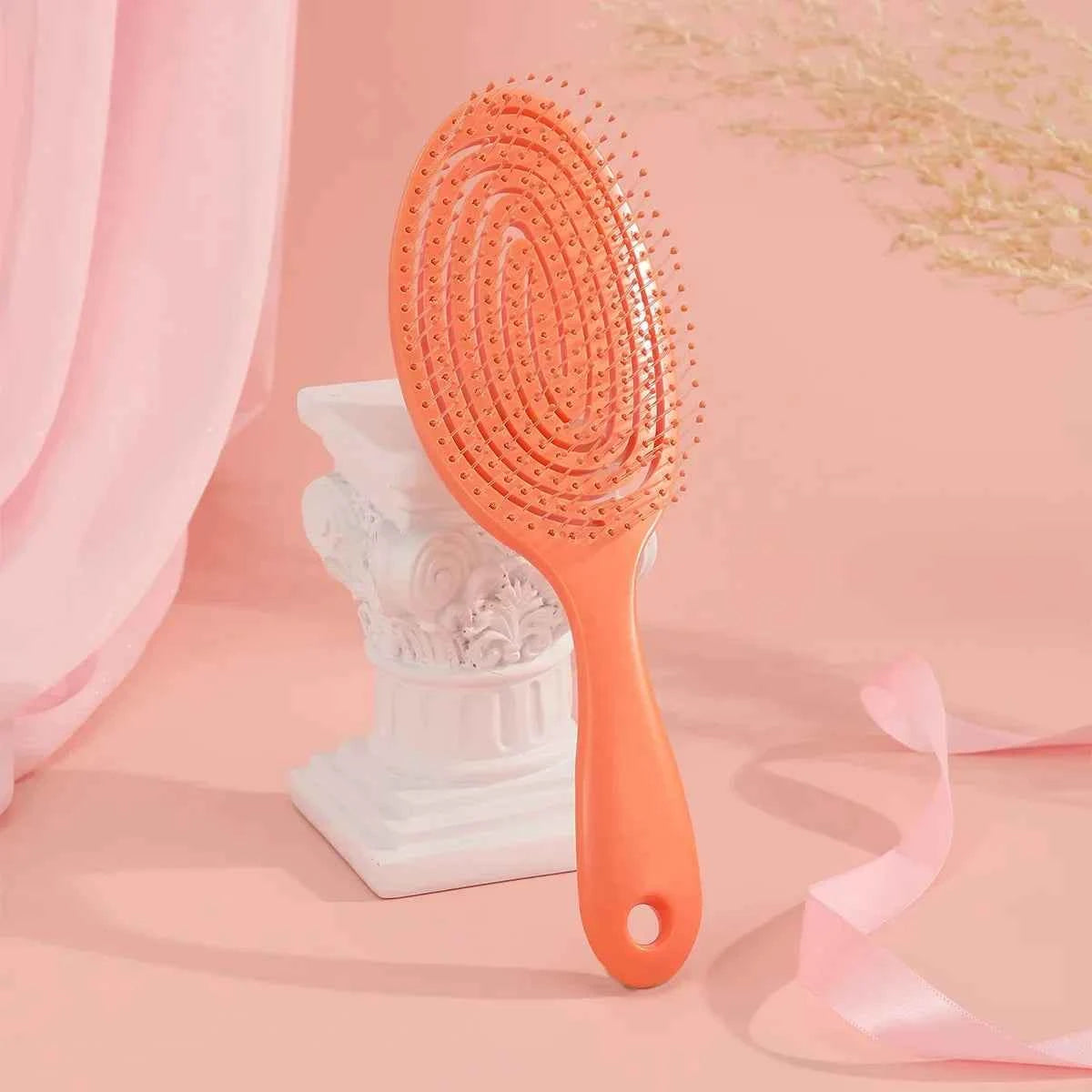 Relaxing Elastic Massage Comb Portable Hair Brush Massage Brush  Brushes Head Combs Scalp Massage Brush Wet And Wavy Bundl
