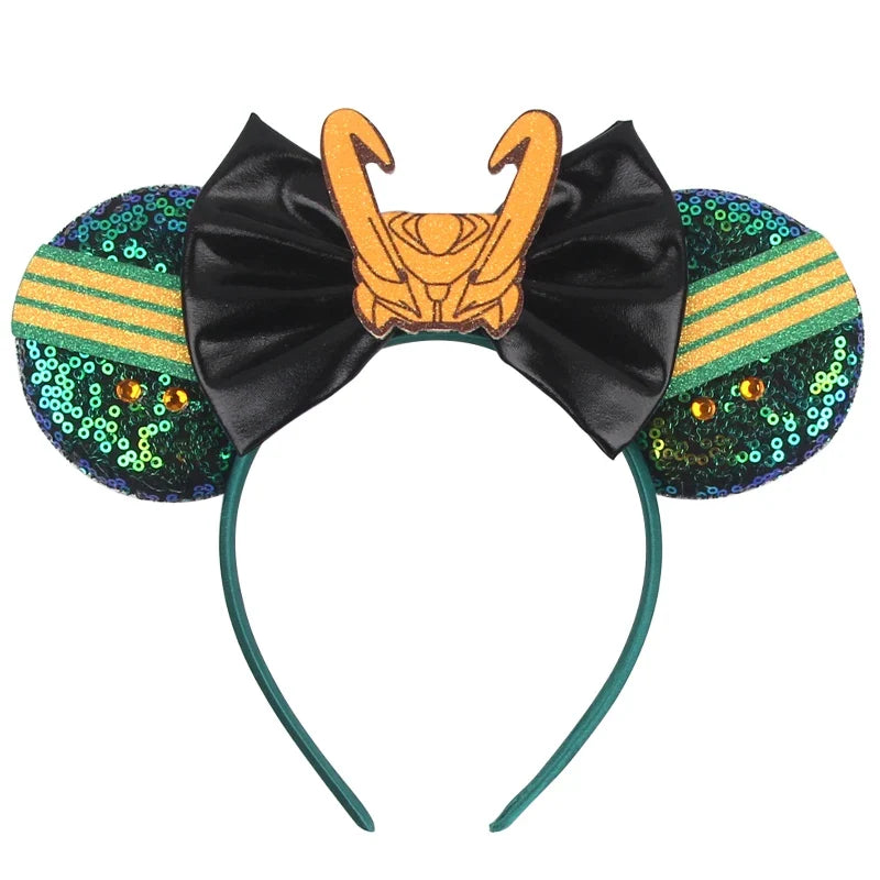 Nieuwste Mickey Mouse Oren Hoofdband Kid Adult Festival Party Pailletten Strik Haarband Vrouwen Baby Girl Party Haar Accessories