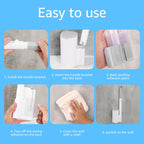 18/36Pcs Disposable Toilet Brush Wall Mounted Toilet Brush with Replacement Head Cleaning Set Home Bathroom WC Accessories