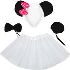 Animals  Children  Headband Tutu Skirt Tail Bow Kids  Girl Party Props Elephant Tiger Fox     Halloween Costume Cosplay