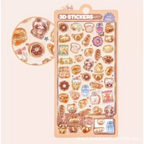 300Pcs/50pc Kawaii Cartoon 3D Relief Sticker Cute Crystal Jelly Patch for Mobile Phone Case Mirror Scrapbook Journal Animal Deco