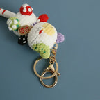 Cute Crochet Kitten Keychain Smiling Cat Bag Charm