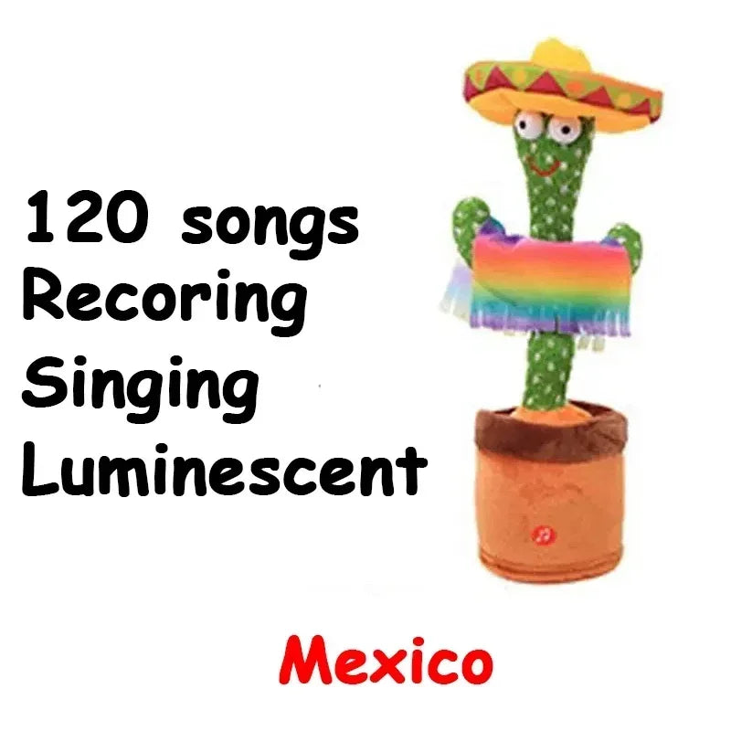 A Cactus Toy That Can Speak, Sing and Dance, Interactive Learning and Music for Children, Supporting Charging and Battery Models