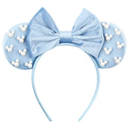 New Trendy Mouse Ears Headband 3.3"Velvet For Girls Soft Bow Hairband Halloween Festival Party Trip DIY Hair Accessories Gifts