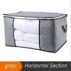 Extra Large Handle Storage Bag - Portable Clothing and Quilt Organizing Bag with Window, Durable Polyester Material, Suitable fo