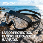 SCVCN Swimming Goggles Professional Surfing Competition Beach Essential Anti-fog Swimming Equipment UV400 Waterproof Glasses