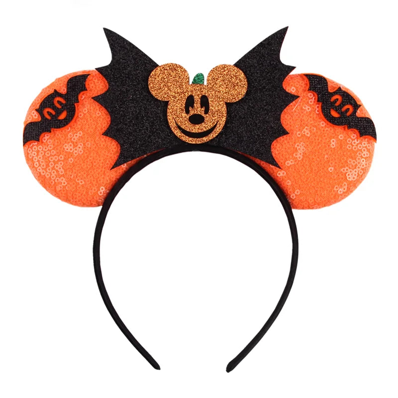 2026 Latest Halloween Cobweb Ears Headband Women Festival DIY Mouse Hairband Kids Party Villains Cosplay DIY Hair Accessories