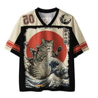Fashion Sports Jersey Short Sleeved V-neck Jersey Y2k 3D Printed Quick Drying T-shirt Plus Size Sports T-shirt Unisex Tops Tee