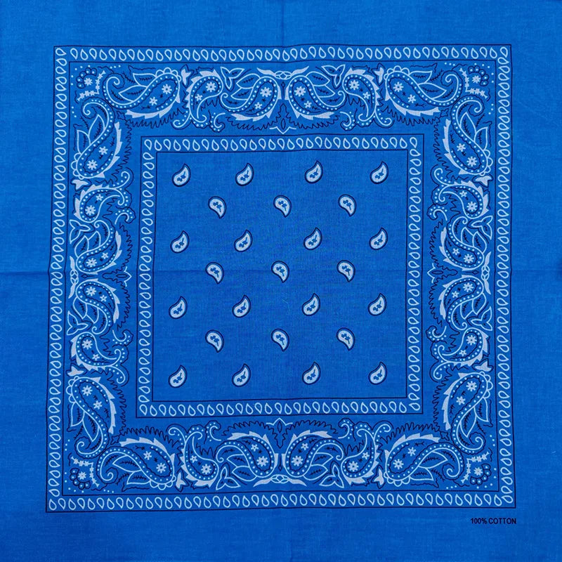 New Design Fashion Hip Hop Cotton Bandana Square Cashew Scarf Headband Tie Dye Black Red Paisley Gifts For Women/Men/Boys/Girls