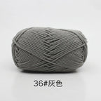 40-50g/Set 4ply Milk Cotton(80%) Knitting Yarn Needlework Dyed Lanas For Crochet Craft Sweater Hat Dolls At Low Price