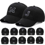 Initial Letter Embroidery Baseball Cap for Casual Sport Style
