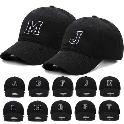 Initial Letter Embroidery Baseball Cap for Casual Sport Style