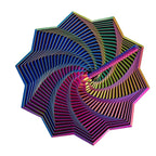 3D Printed Star Ornaments With Handle Fingertip Decompression Toy Polygons Suitable For Home Office