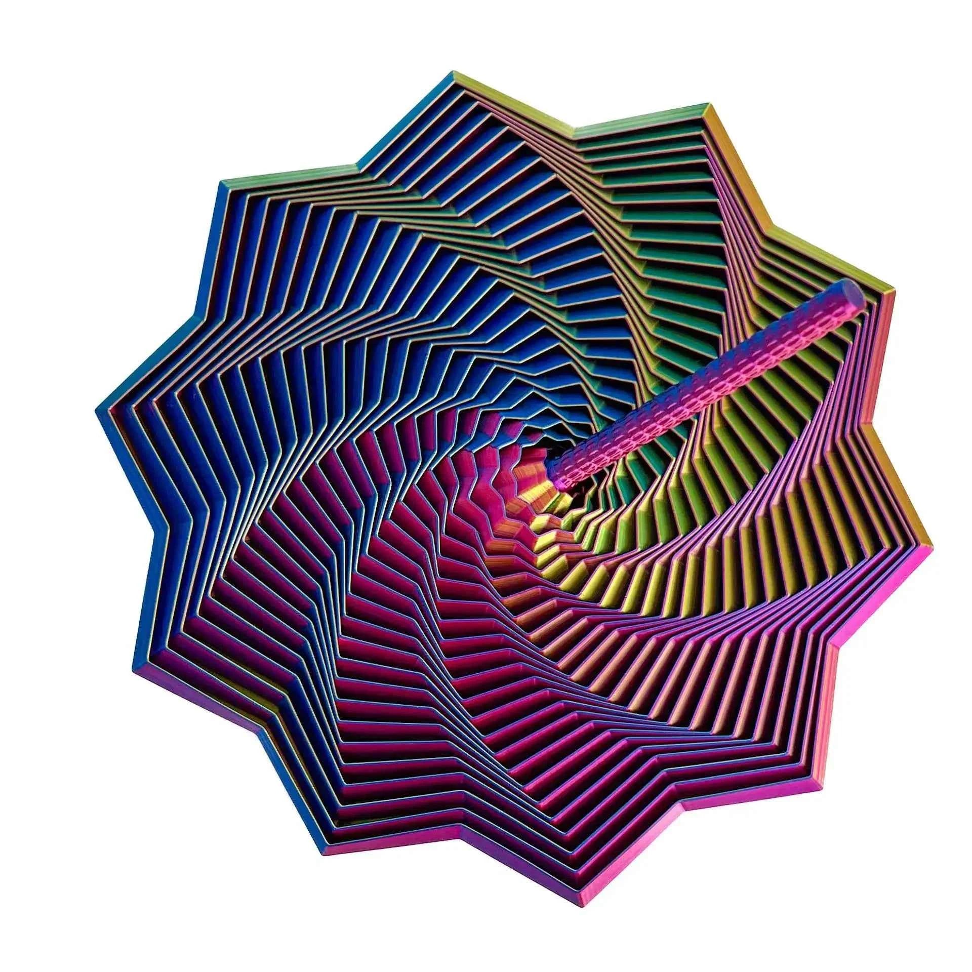 3D Printed Star Ornaments With Handle Fingertip Decompression Toy Polygons Suitable For Home Office