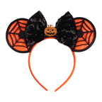 2026 Latest Halloween Cobweb Ears Headband Women Festival DIY Mouse Hairband Kids Party Villains Cosplay DIY Hair Accessories