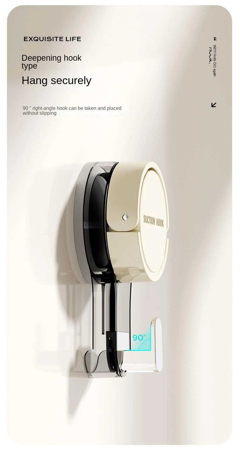 1/4/8pc Suction Hooks Strong Vacuum Power Traceless No-Drilling Adhesive Hooks for Home Bathroom Kitchen Door Back and Toilet