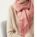 Solidlove 100% Wool Winter Scarf for Women – Luxury Cashmere-Feel Shawl, Poncho & Wrap | Warm Fashion Scarf for Ladies