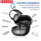 ERAZER XT66PRO Bluetooth Earphones ASMR Headsets DIY APP AI Translator Earbuds Wireless Headphones 13 Hours long life Display