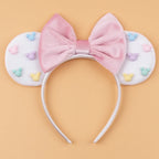 2026 Women 3.3" Velvet Mouse Ear Headband For Girls Soft Butterfly Knot Headband Halloween Party Christmas Hair Accessories