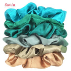 Satin Scrunchies Set for Women & Girls – 25/10/6 Pcs Elastic Hair Bands | Soft Silk Ponytail Holders & Fashion Hair Accessories