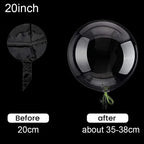 10pcs 8/10/12/16/18/20/24/inch Transparent Bobo Balloon Clear Bubble Balloon For Wedding Birthday Party Decoration Helium Ballon