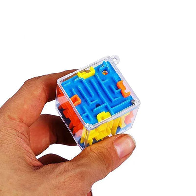 3D Maze Magic Cube Six-sided Transparent Puzzle Speed Cube Rolling Ball Magic Cubes Maze Toys For Children Stress Reliever Toys