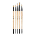 Yutiars Professional Artist Paint Brush Set - 6/24 PCS, Nylon Bristles for Watercolor, Acrylic, Oil Painting, Crafts & Face Body