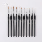 00000#-7# Fine Tip Paint Brush Set for Acrylic, Models, Mini  Miniature Detail , Nylon Hair Thin Extra Fine Paintbrushes