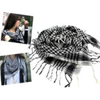 Fashion Military Fashion Lightweight Army Plaid Scarf Unisex Tactical Arab Scarf To Keep Warm