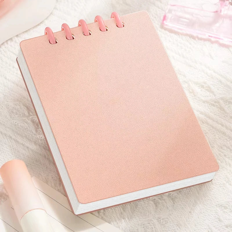 80 Sheets Binder A7 Loose-Leaf Notebook Horizontal Line Inner Page Style Note Set Stationery School Office Supplies
